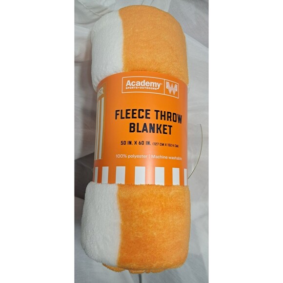 NEW Academy Whataburger Fleece Throw Blanket Orange White 50"x60" - Picture 2 of 5